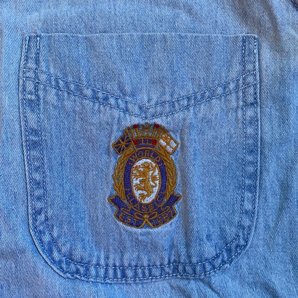 Vintage denim button down tank top - Picture 5 of 5